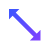 Diagonal resize 1 at 48 px