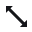 Mono Diagonal resize 1 cursor