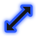 Diagonal resize 2 at 128 px