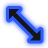 Diagonal resize 1 at 48 px