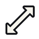 Diagonal resize 2 at 128 px