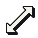 Diagonal resize 2 at 128 px