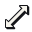 Diagonal resize 2 at 32 px