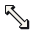 Diagonal resize 1 at 32 px