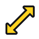 Diagonal resize 2 at 128 px
