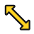 Diagonal resize 1 at 48 px